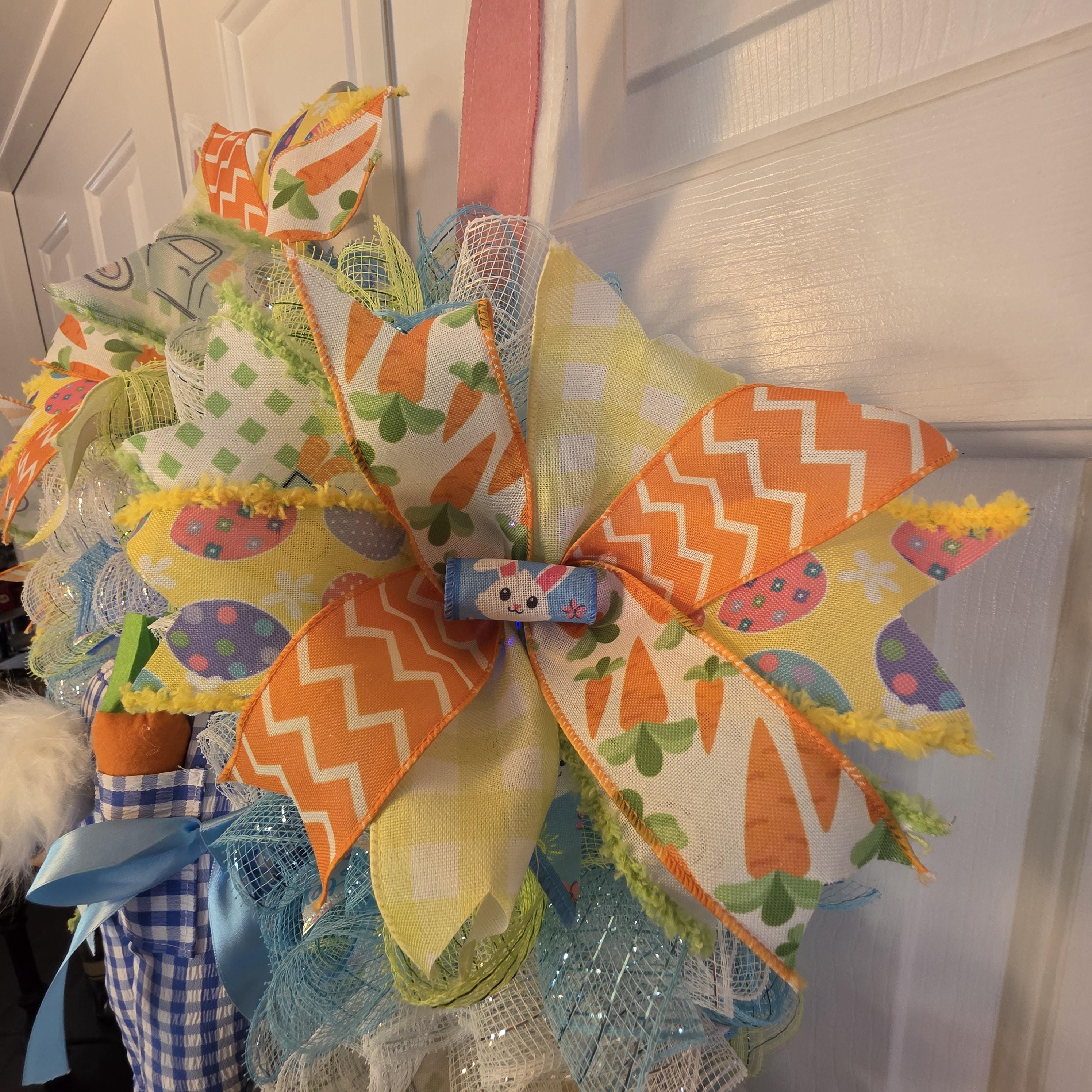 Whimsical Easter Bunny Wreath