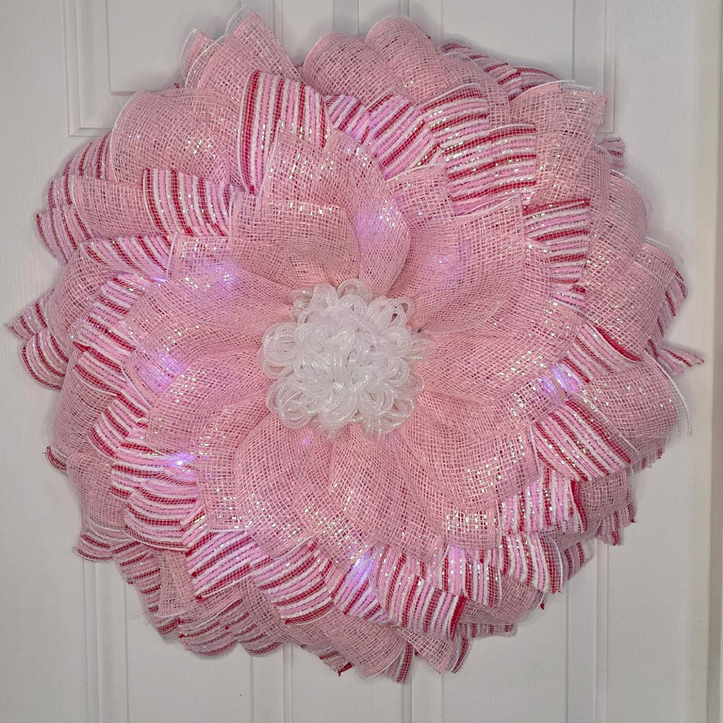 Pink Sunflower Wreath
