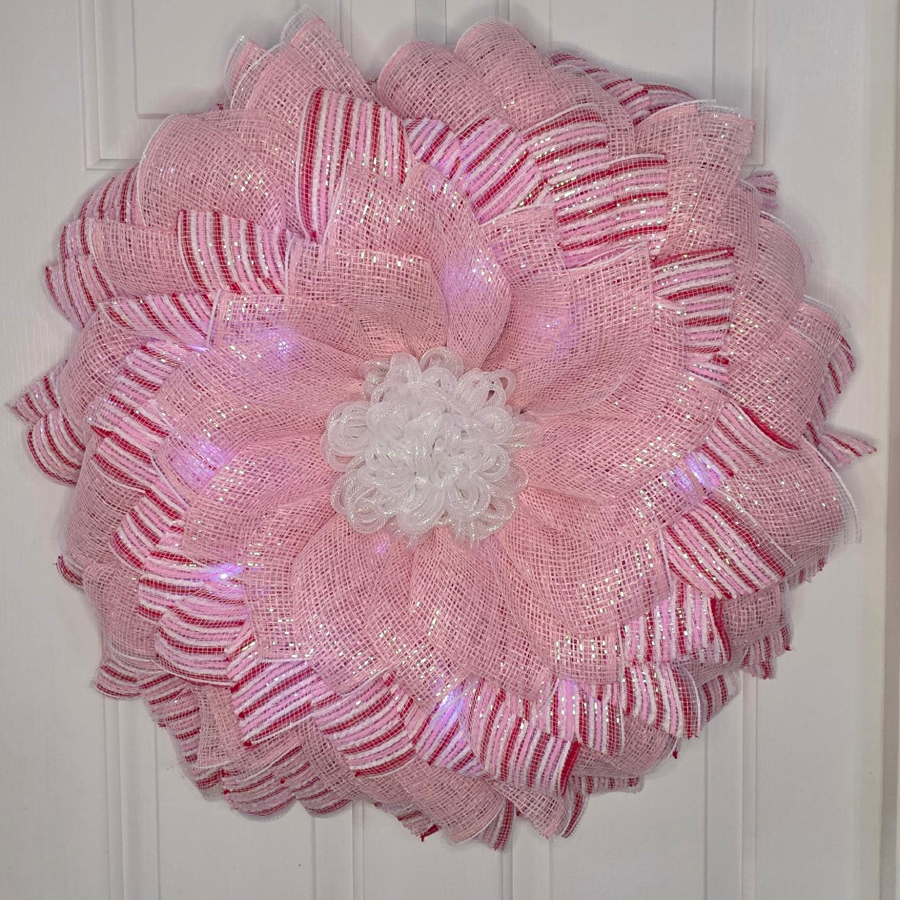 Pink Sunflower Wreath