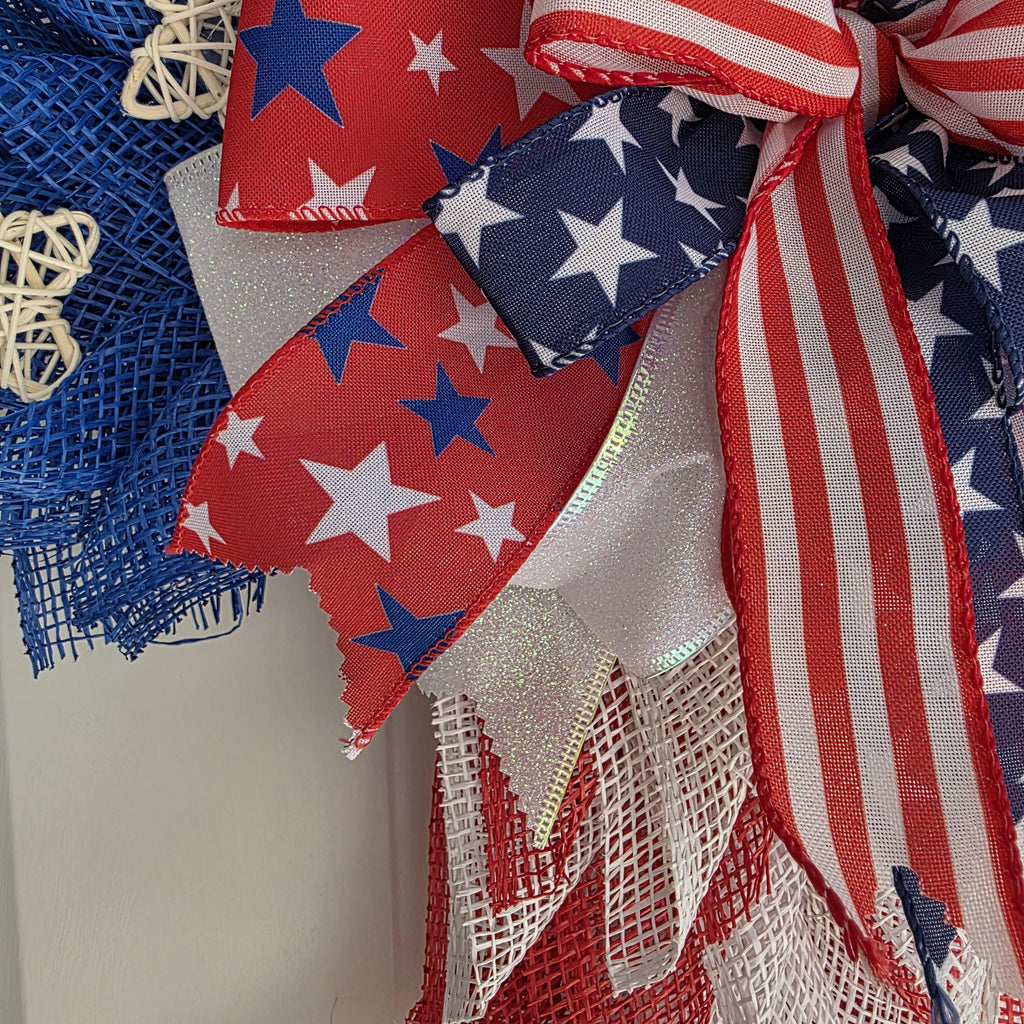 Patriotic Cross Wreath