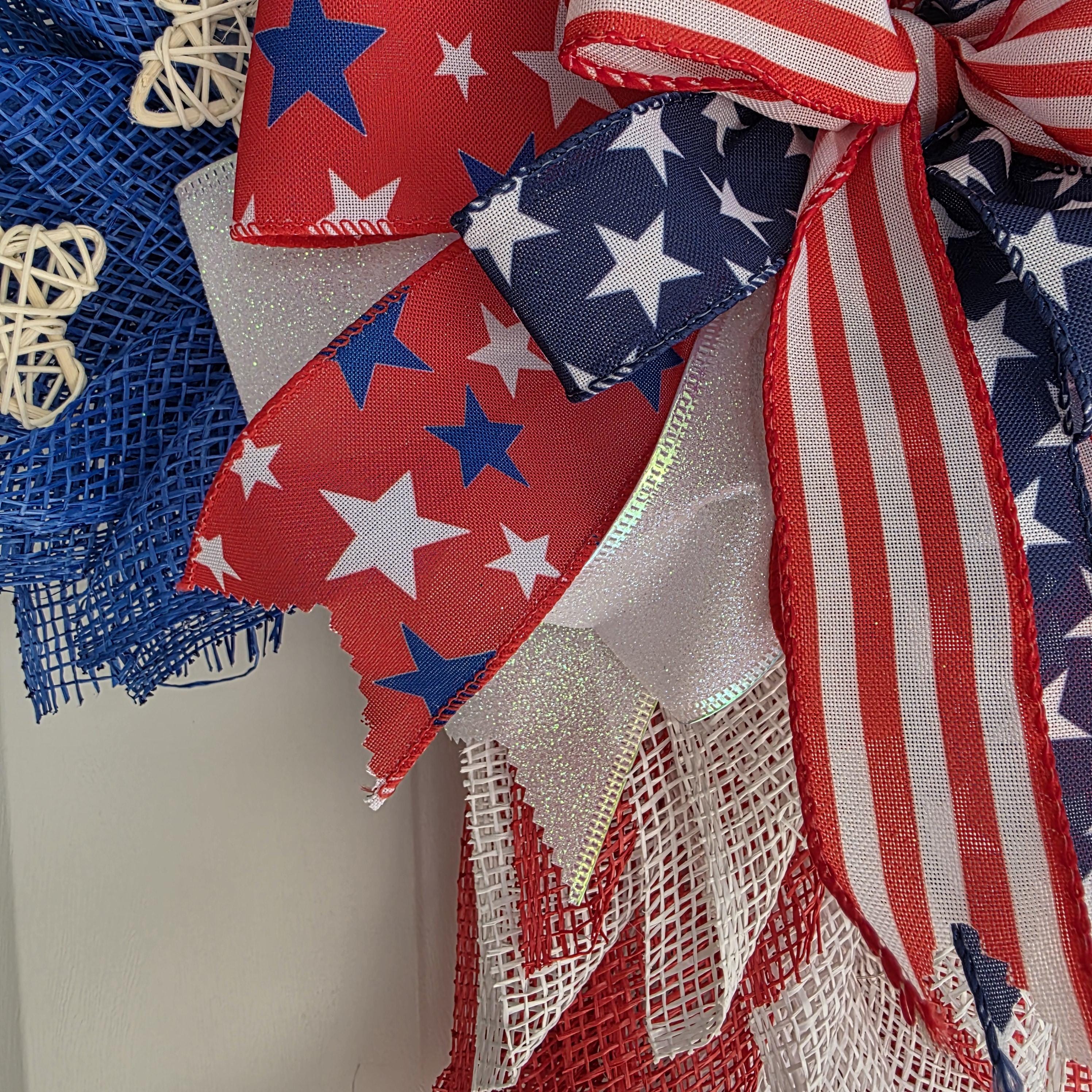 Patriotic Cross Wreath
