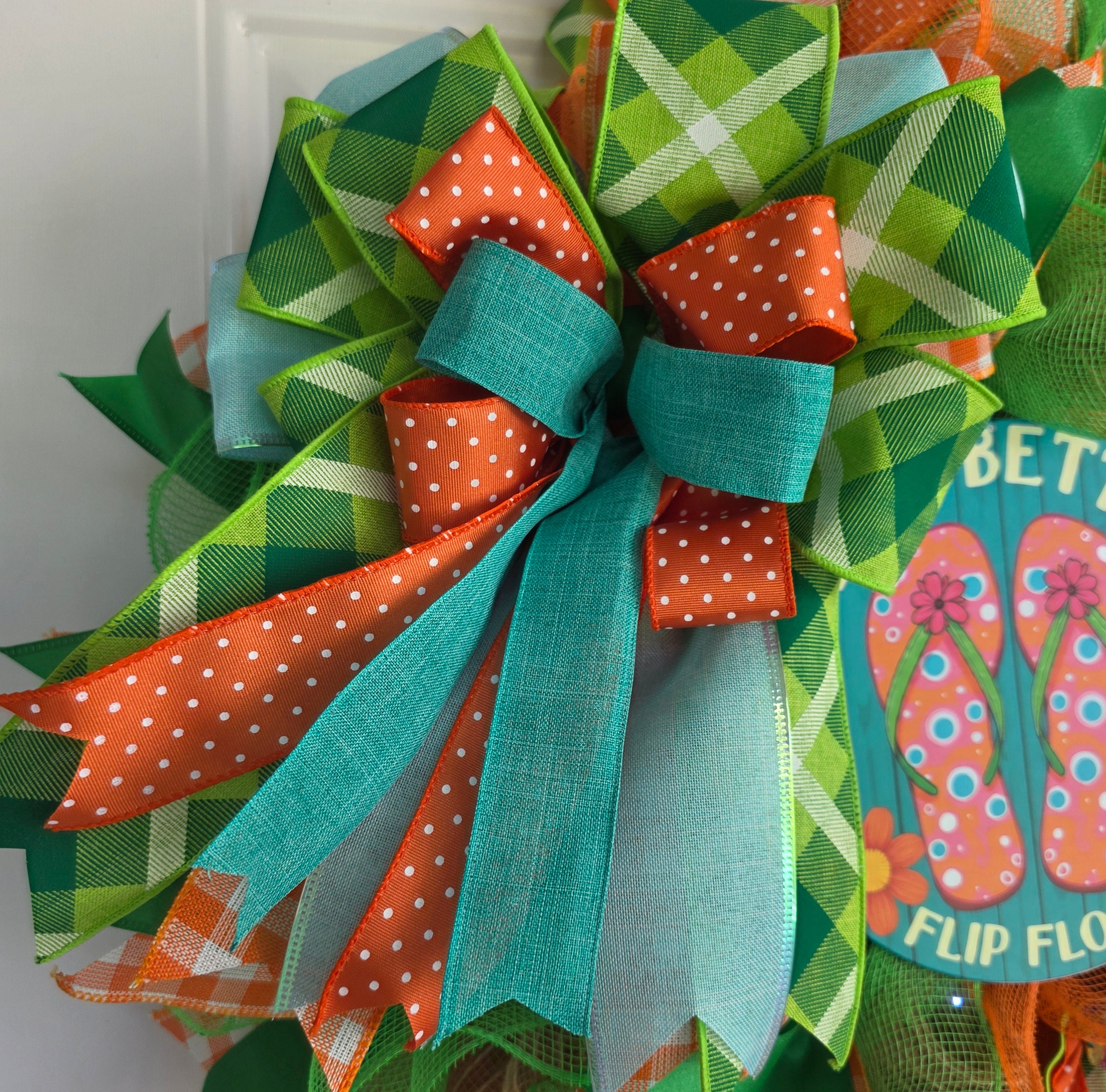 Life Is Better In Flip Flops Summer Wreath