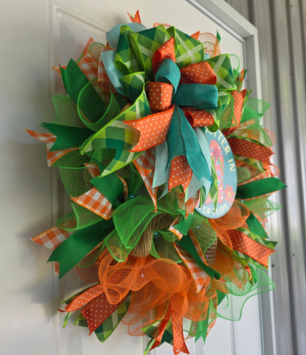Life Is Better In Flip Flops Summer Wreath