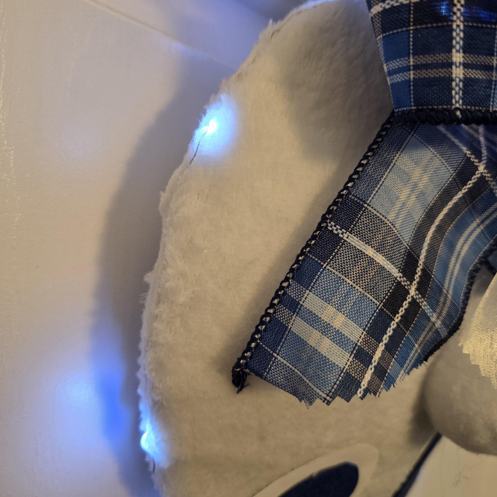 Lighted Bunny Butt Door Hanger