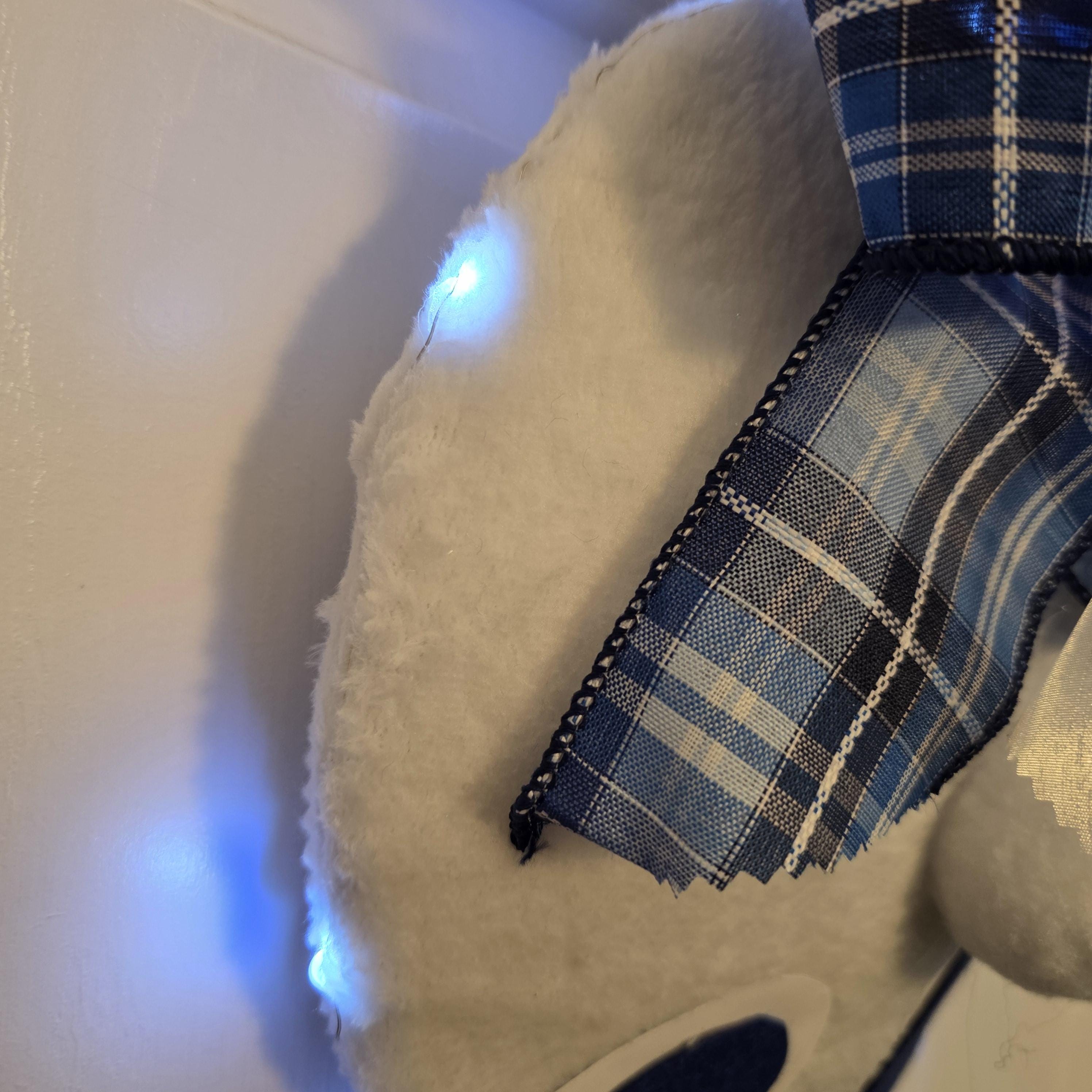 Lighted Bunny Butt Door Hanger