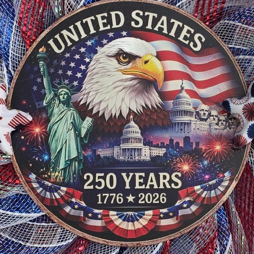 Americana Patriotic Wreath