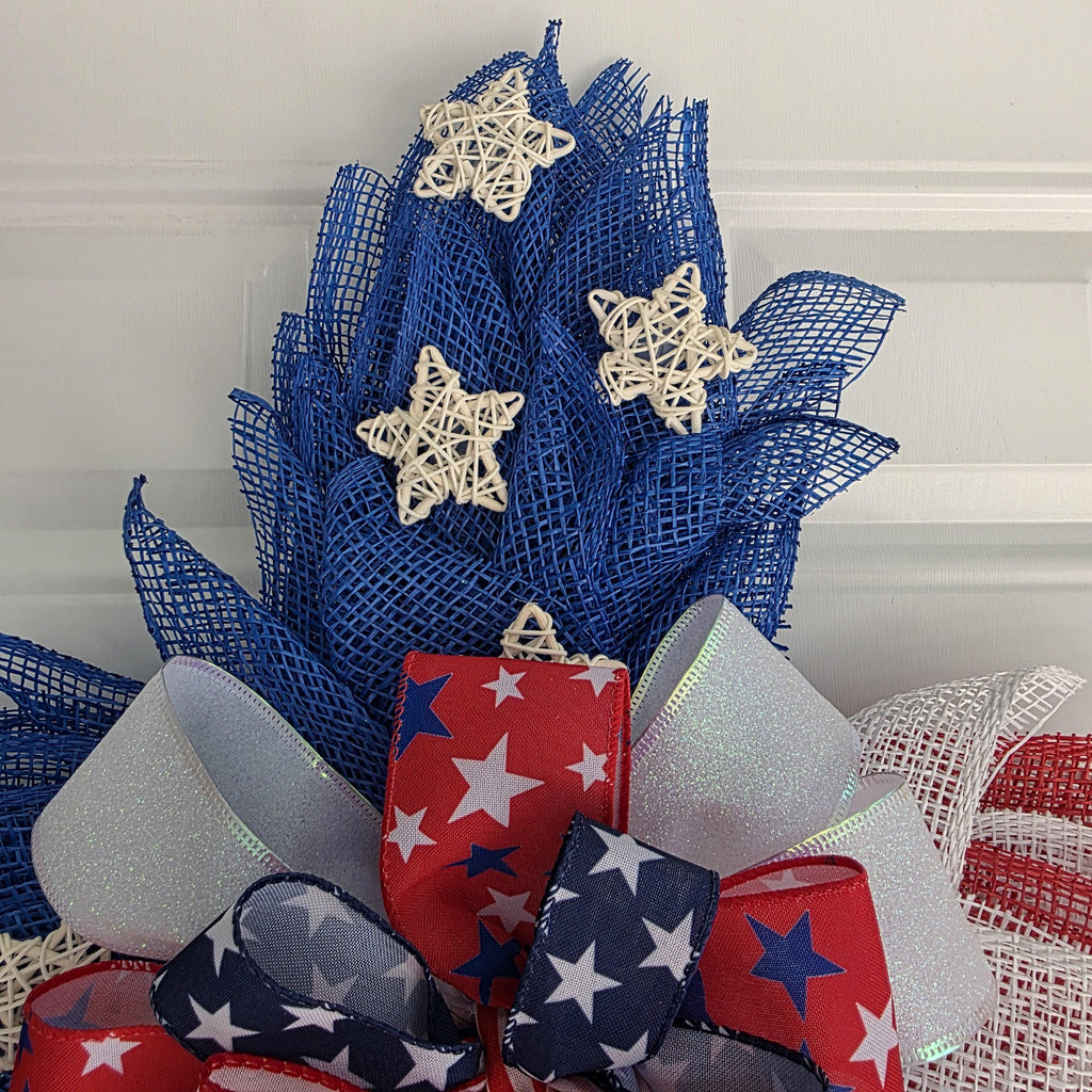 Patriotic Cross Wreath