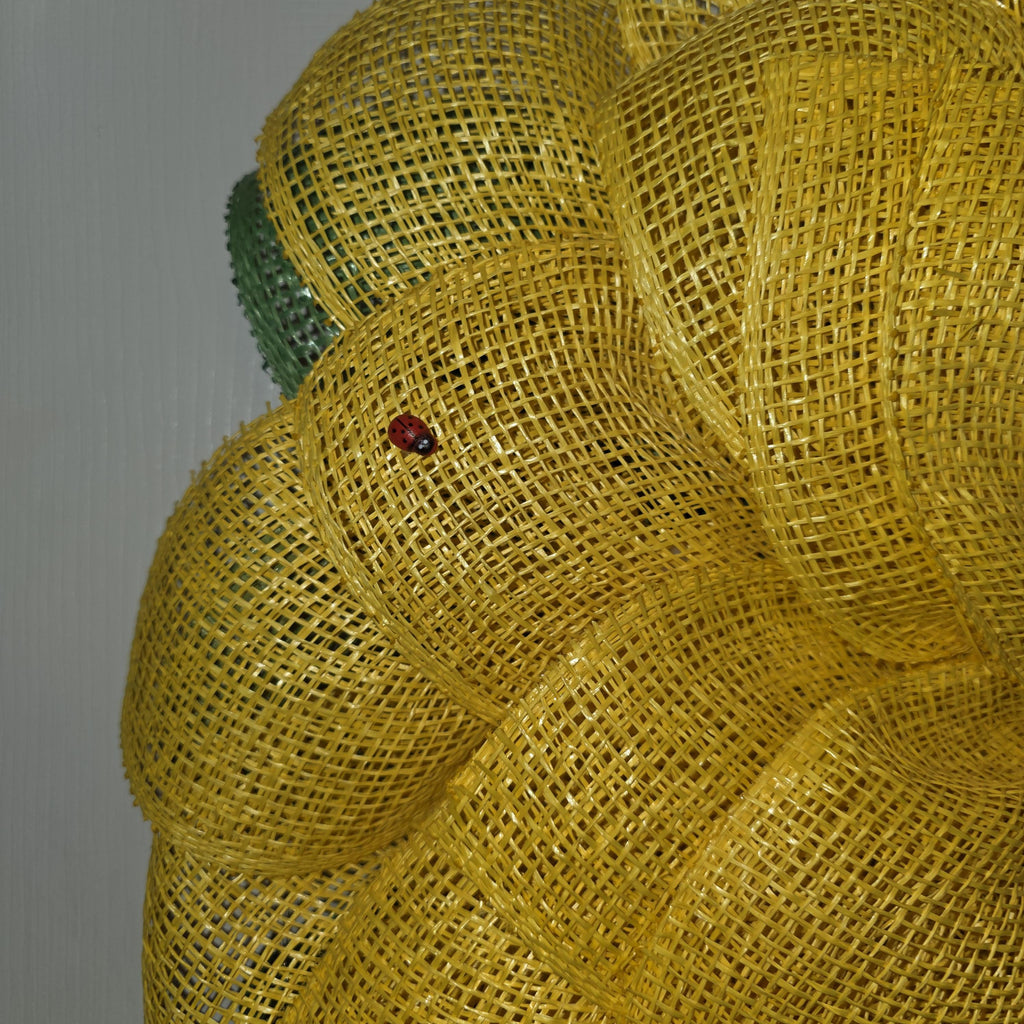 Sunflower Ladybug Wreath
