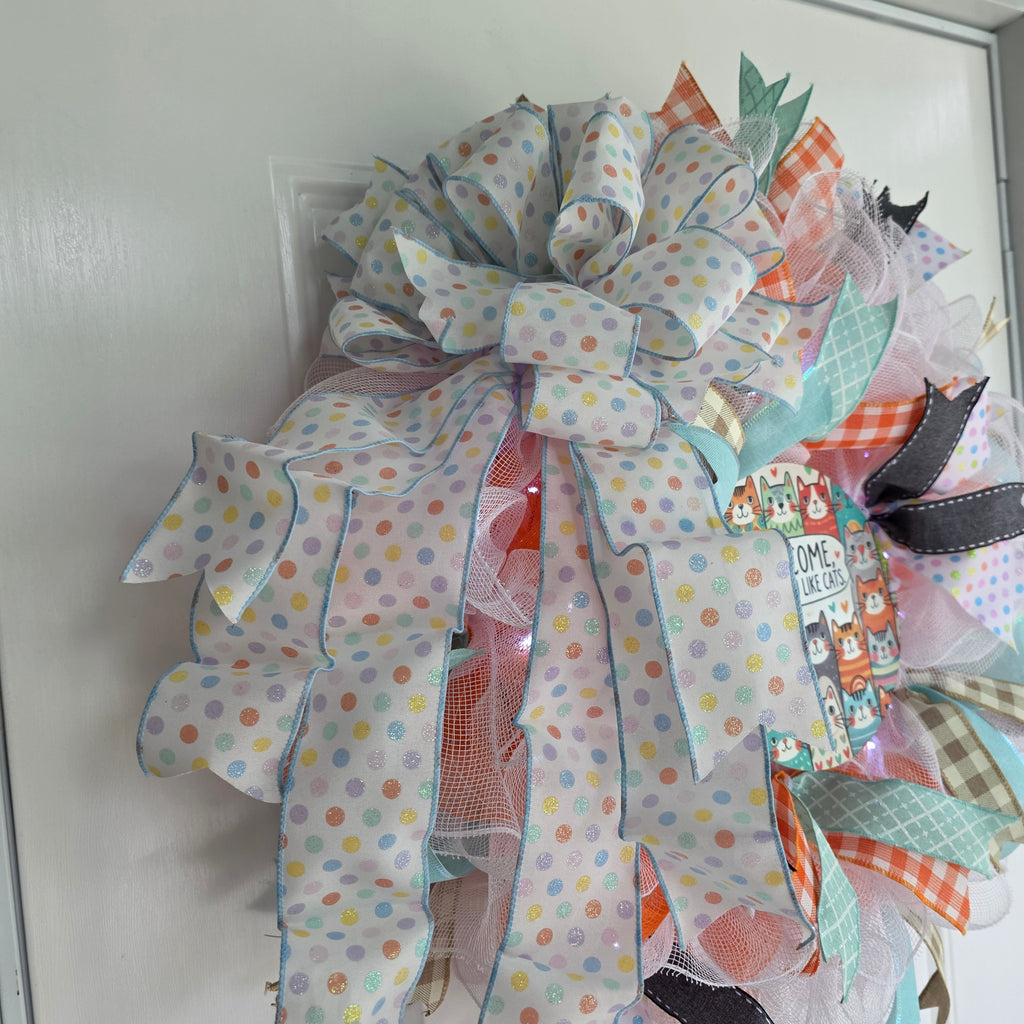 Cat Lover Welcome Wreath