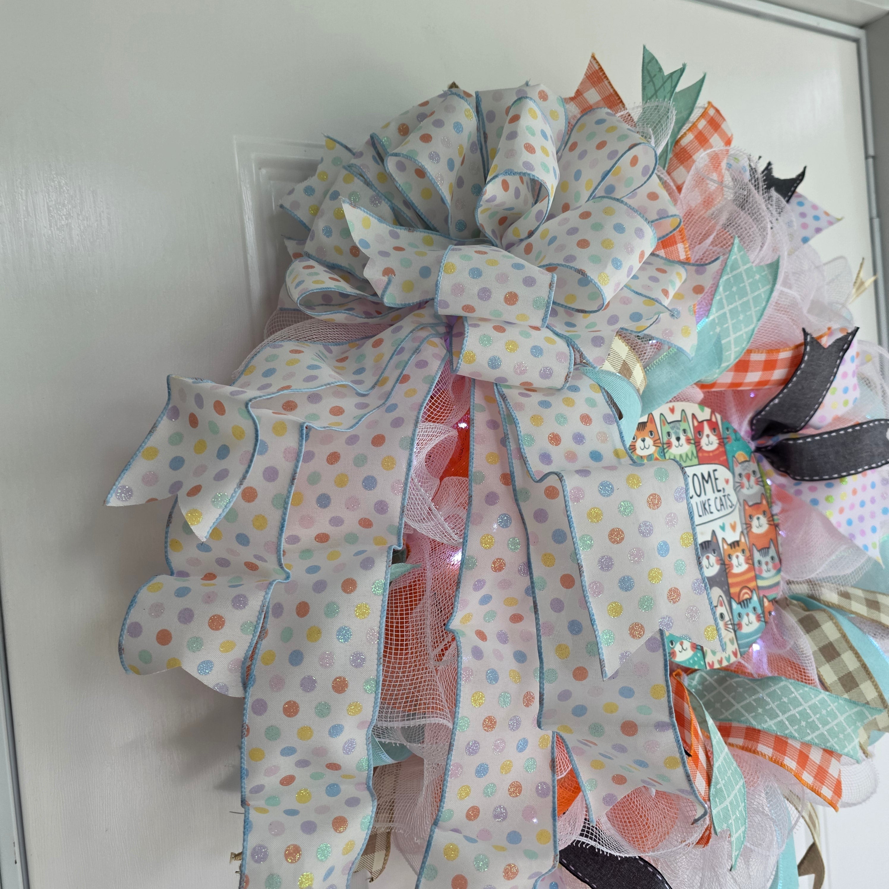 Cat Lover Welcome Wreath