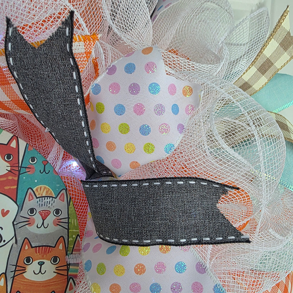 Cat Lover Welcome Wreath
