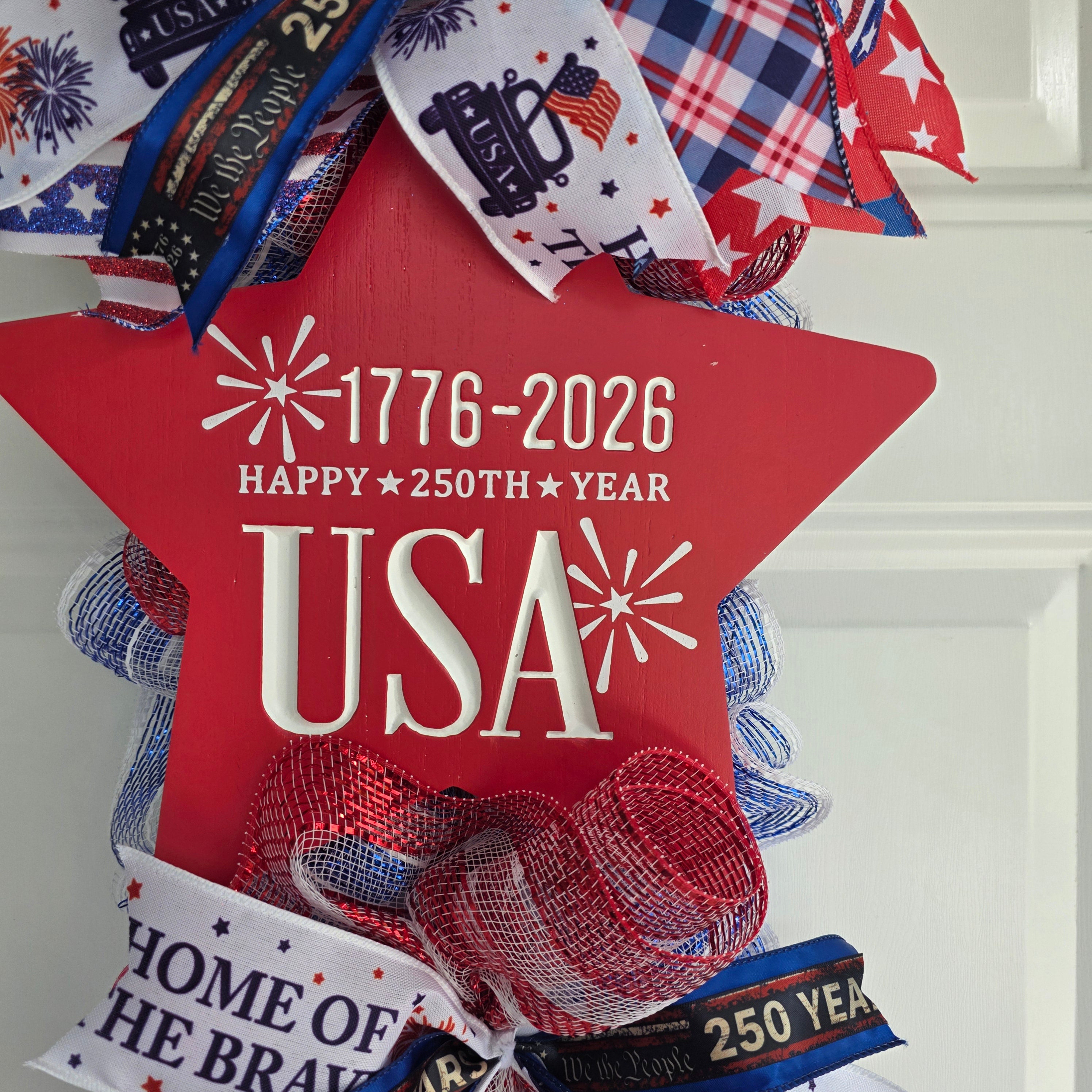 USA 250th Anniversary Star Door Swag