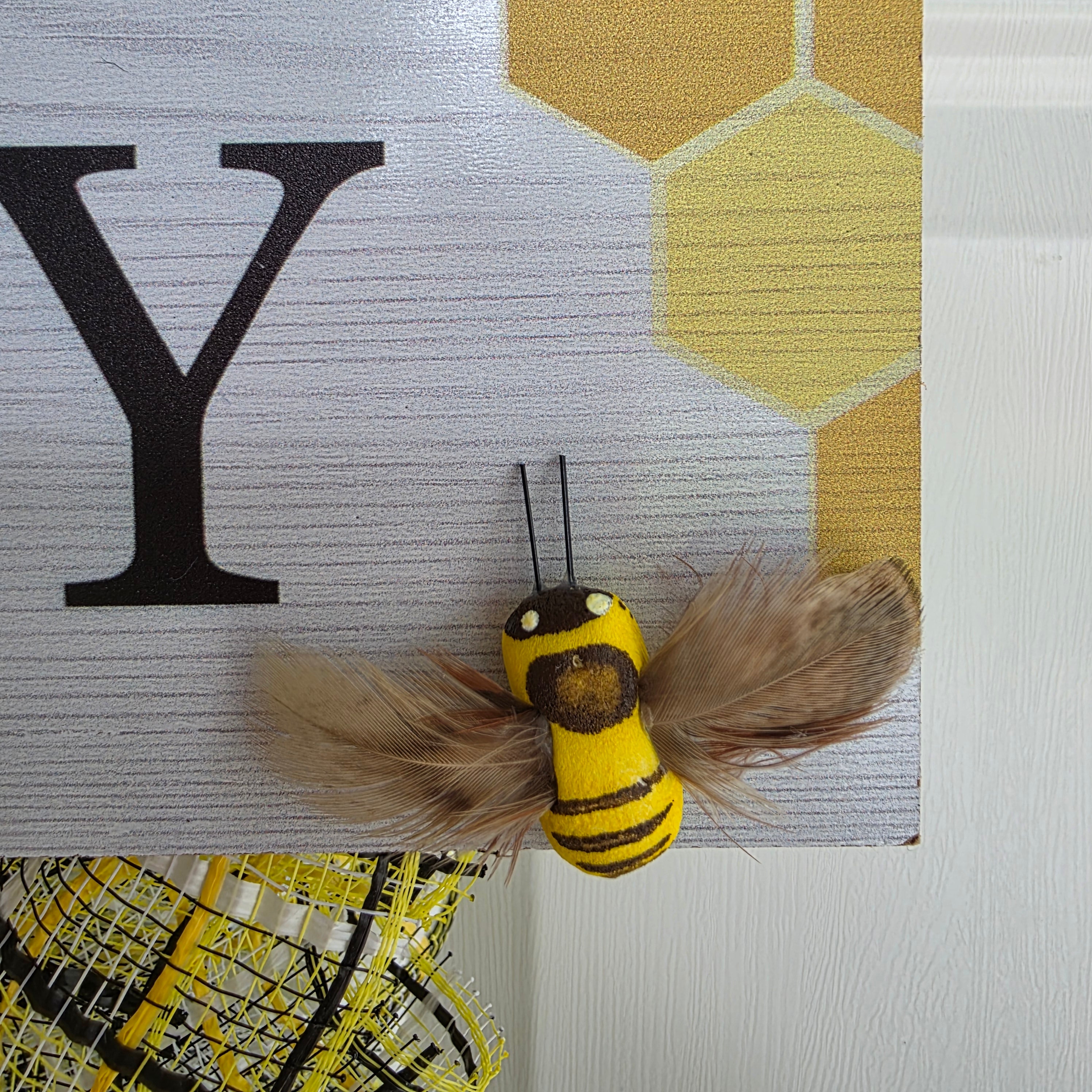 Bee Happy Door Swag