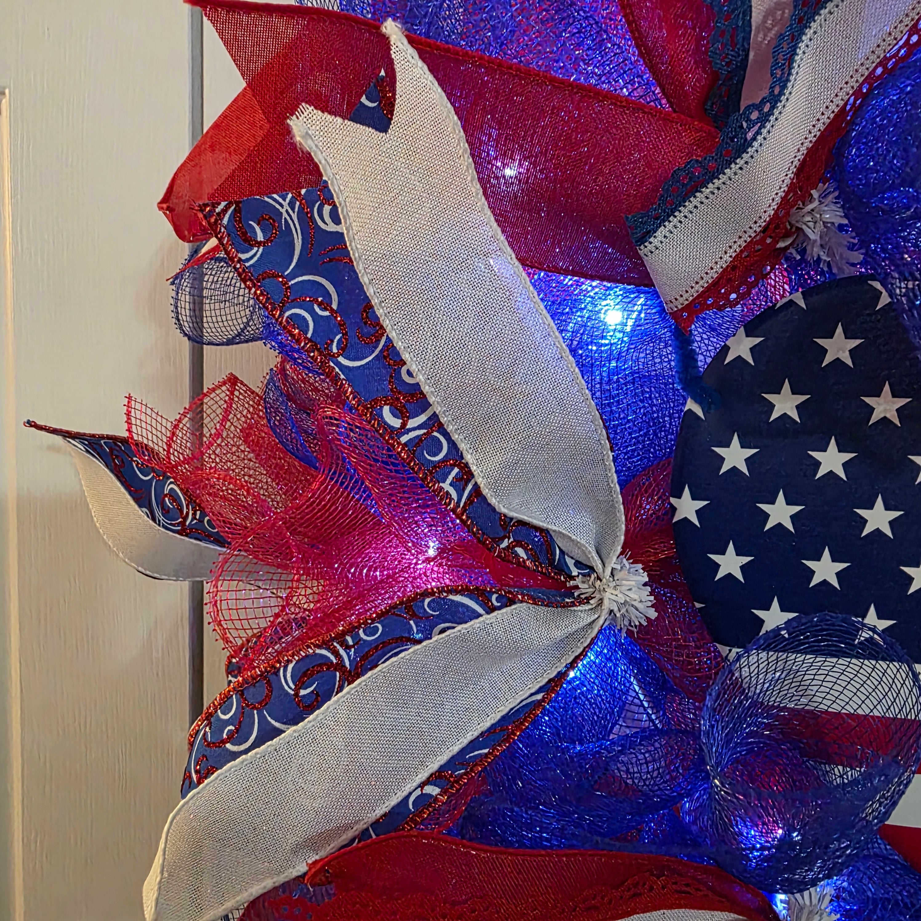 Patriotic Heart Wreath