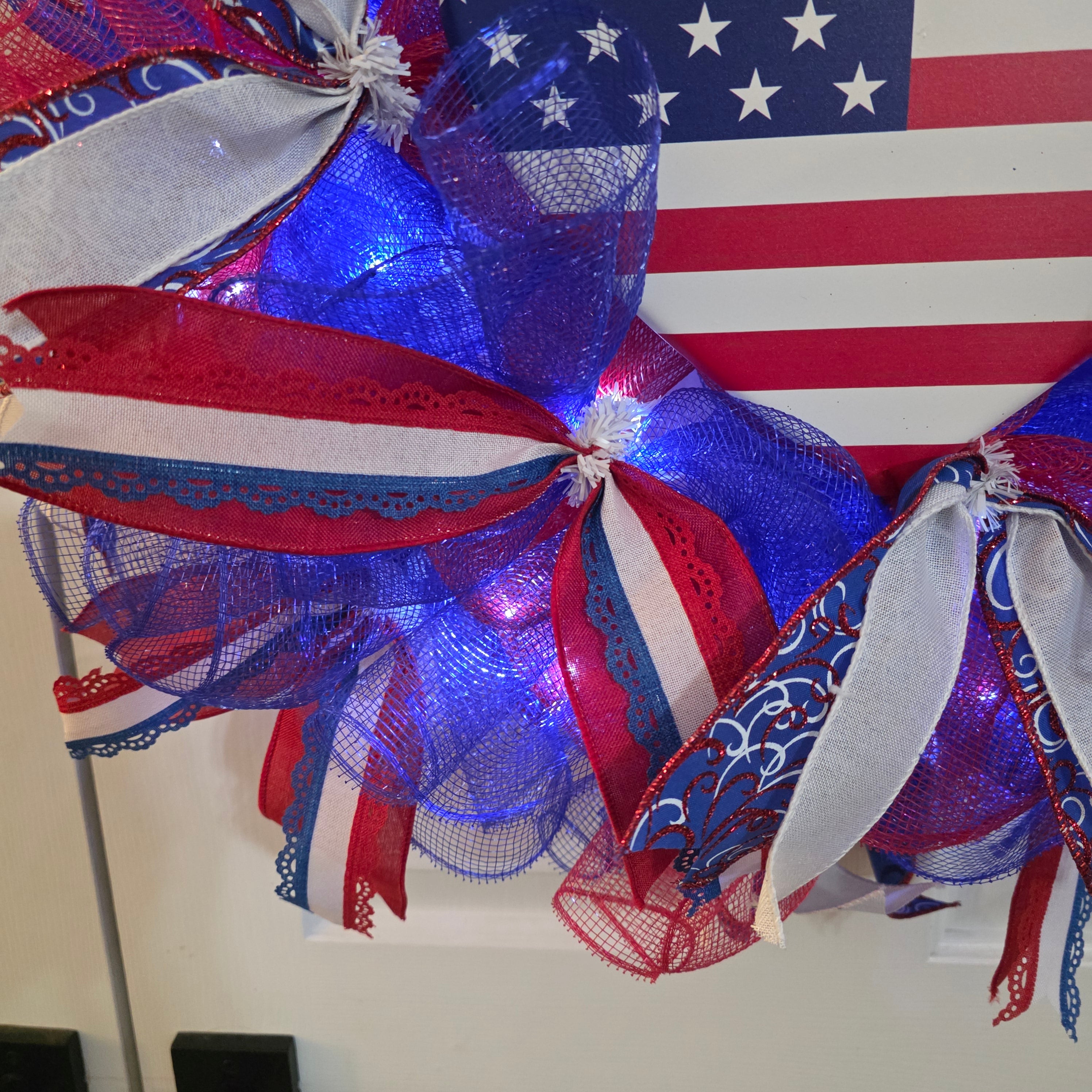 Patriotic Heart Wreath