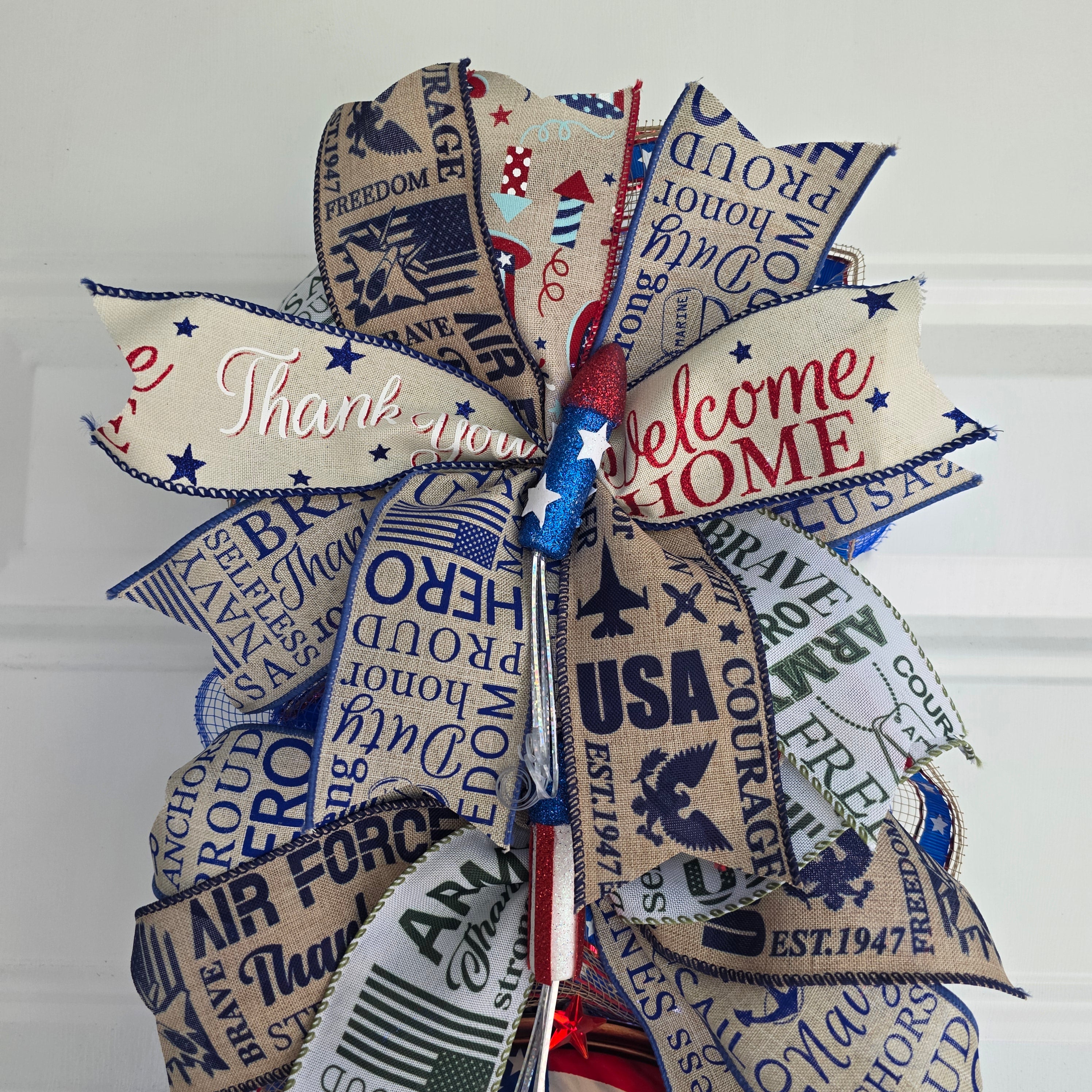 All Branches Military Pride Door Swag