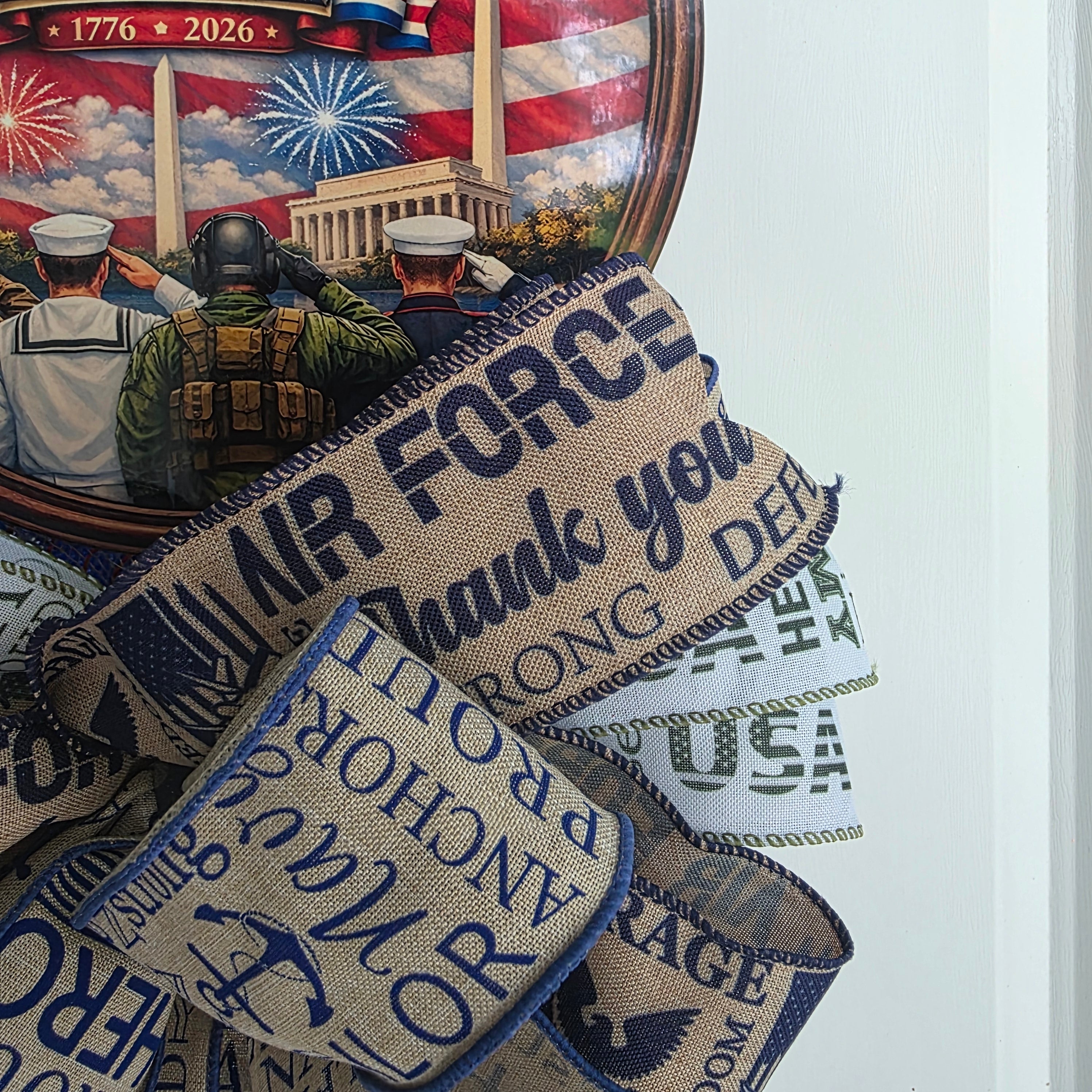 All Branches Military Pride Door Swag