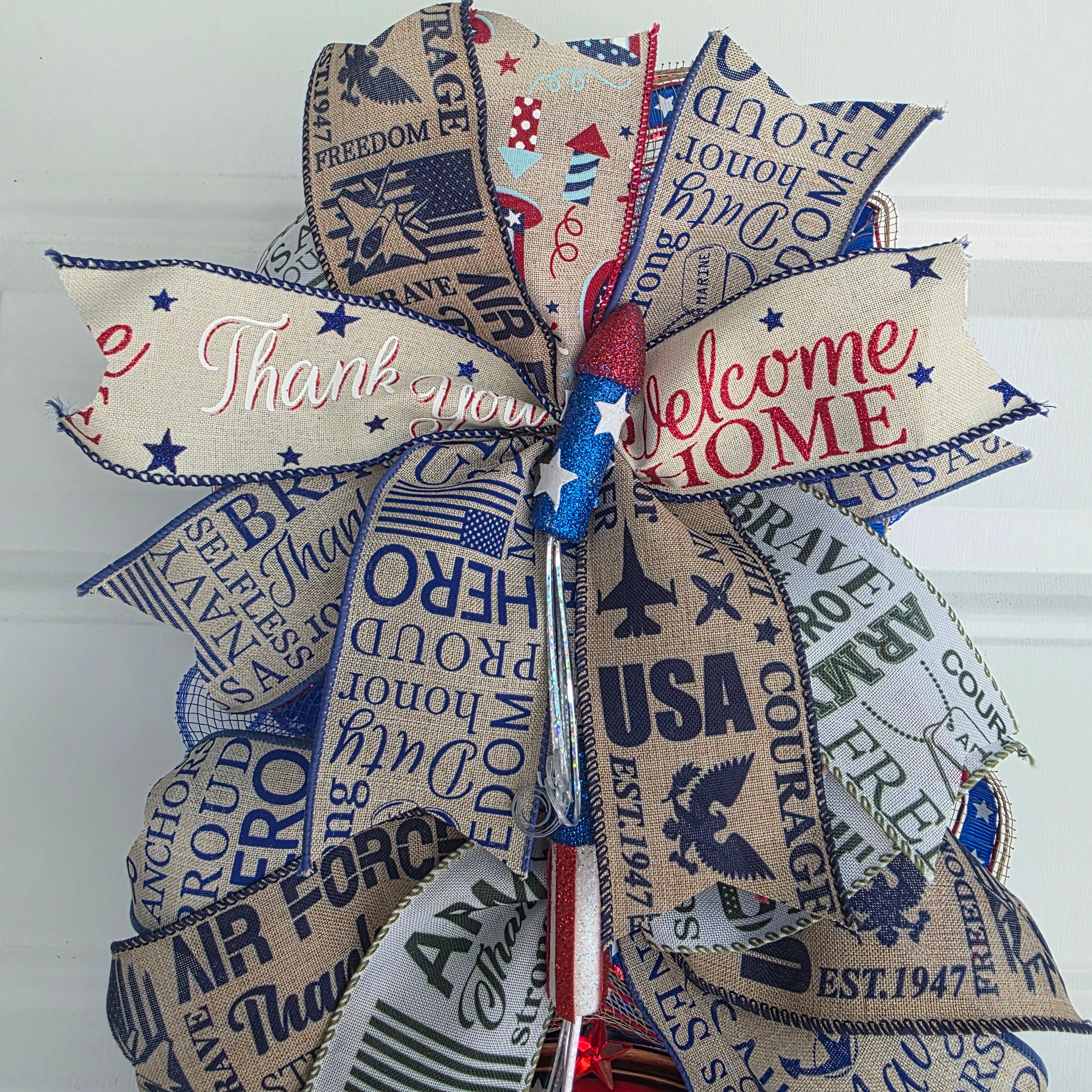 All Branches Military Pride Door Swag