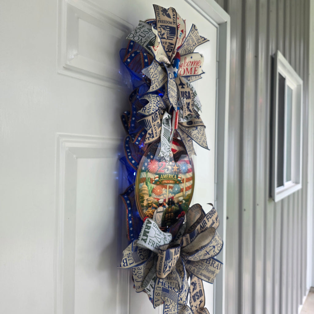 All Branches Military Pride Door Swag
