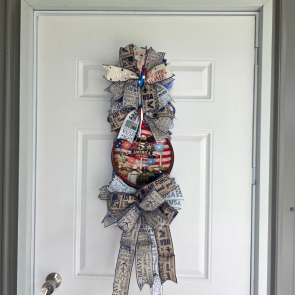 All Branches Military Pride Door Swag