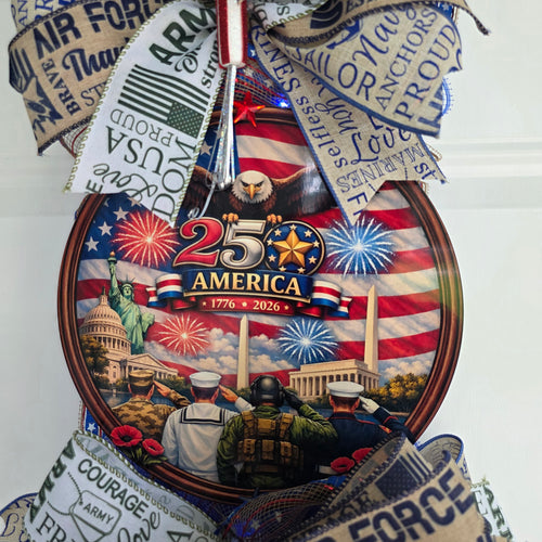 All Branches Military Pride Door Swag