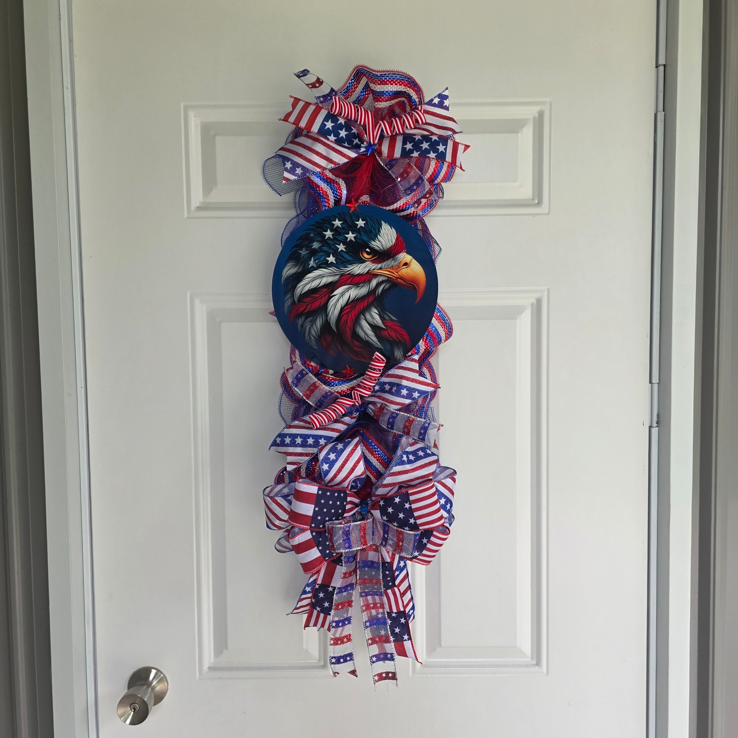 Eagle Patriotic Door Swag