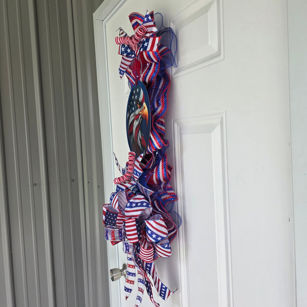 Eagle Patriotic Door Swag
