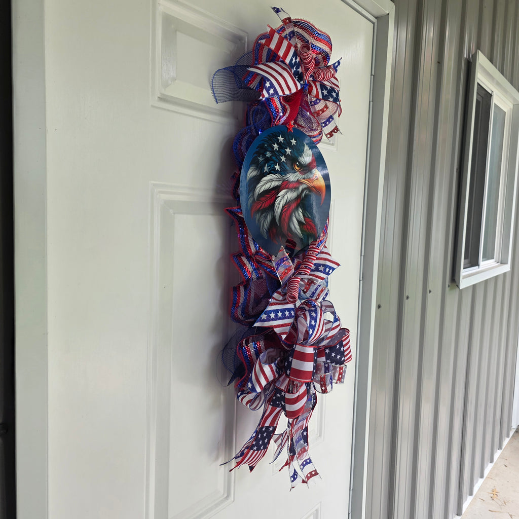 Eagle Patriotic Door Swag