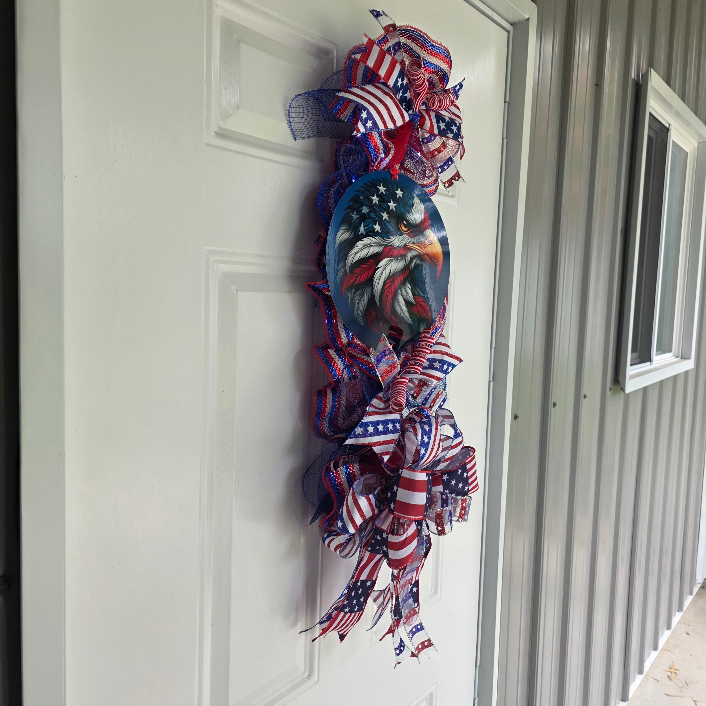 Eagle Patriotic Door Swag