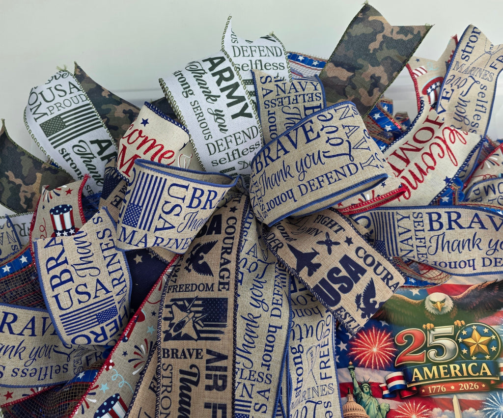 All Branches Military Pride Wreath – America 250th