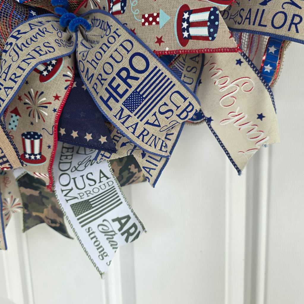 All Branches Military Pride Wreath – America 250th