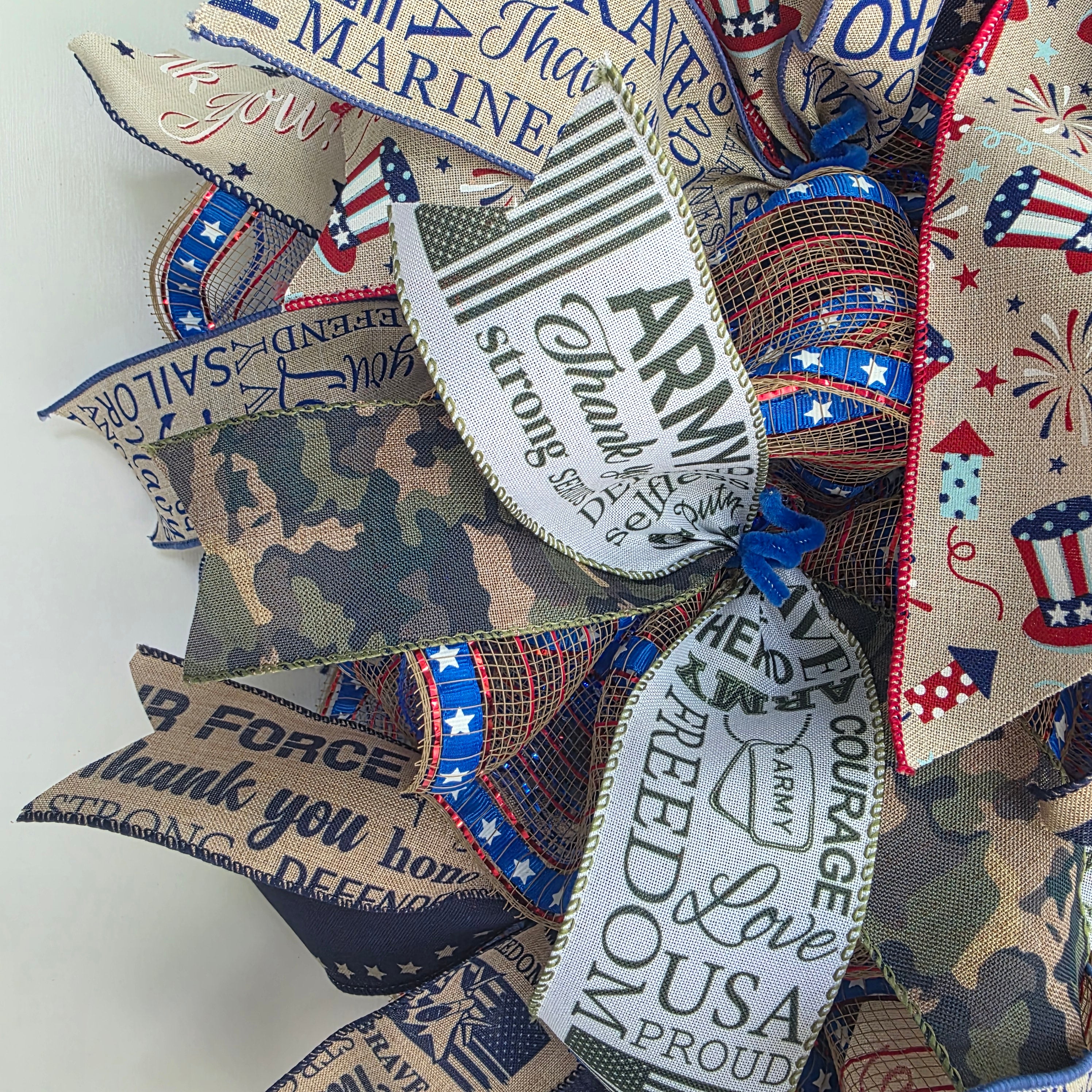 All Branches Military Pride Wreath – America 250th