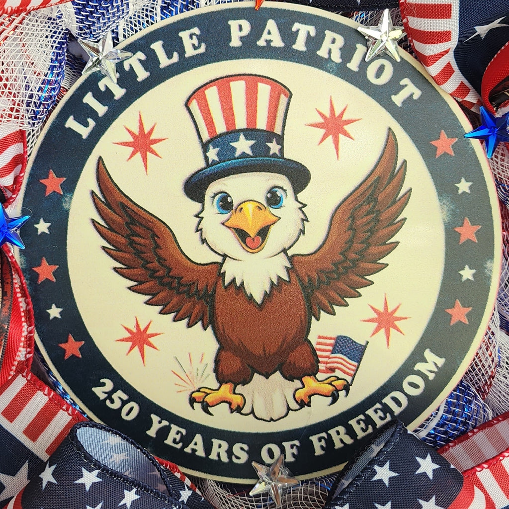 Patriotic Eagle Wreath — 250 Years America 1776–2026