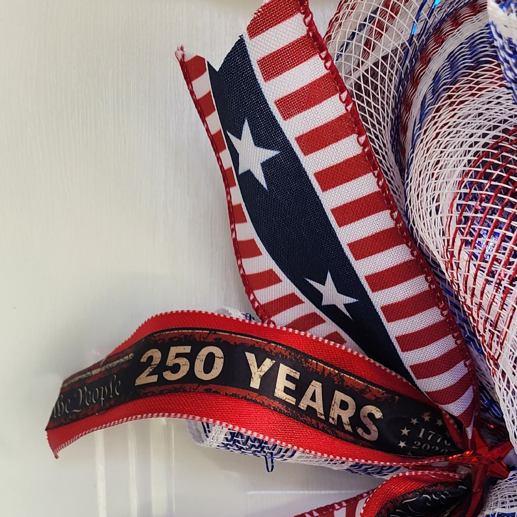 Patriotic Eagle Wreath — 250 Years America 1776–2026