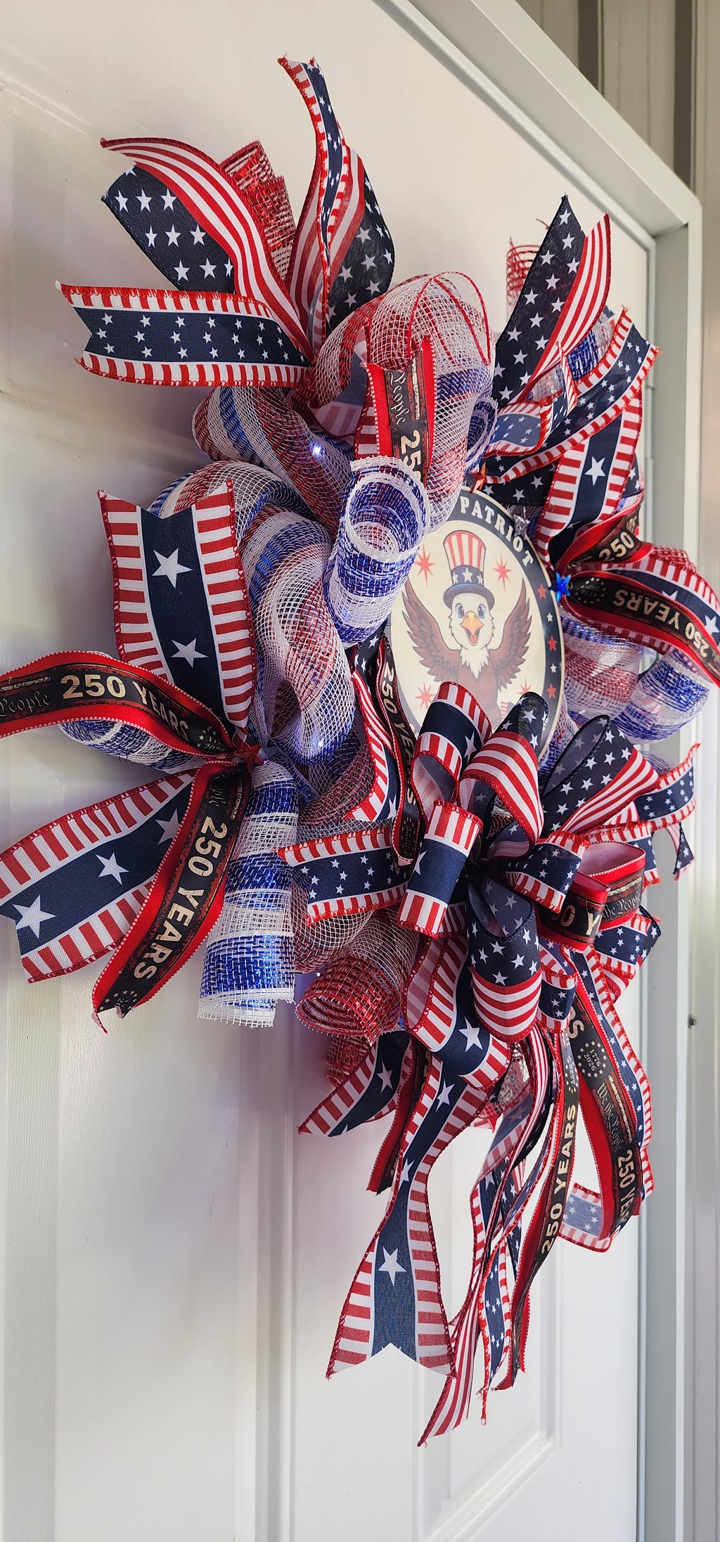 Patriotic Eagle Wreath — 250 Years America 1776–2026