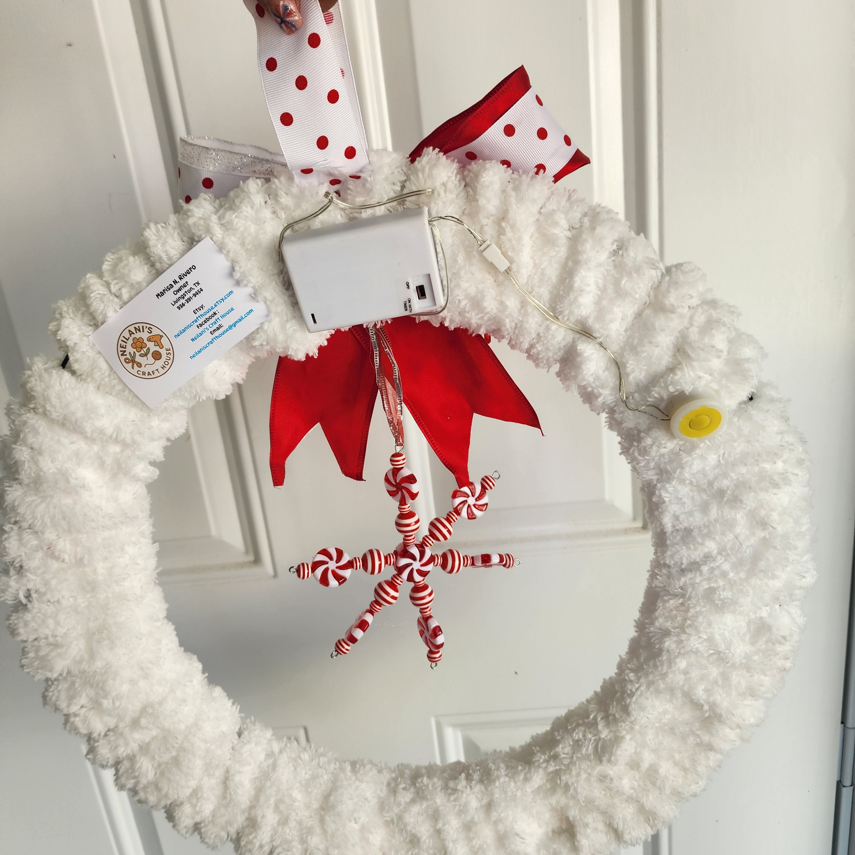 Wreath detail close-up