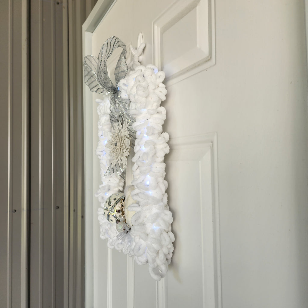 Jeweled snowflake close-up with rhinestone center