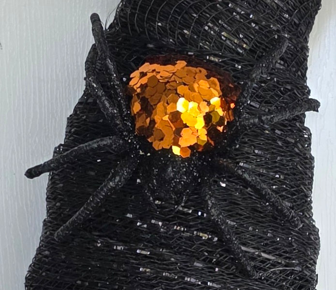 Witch Hat Halloween Deco Mesh Wreath