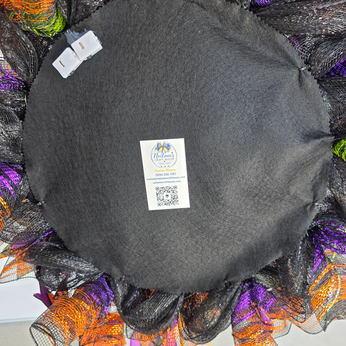 Witch's Boots Halloween Deco Mesh Wreath