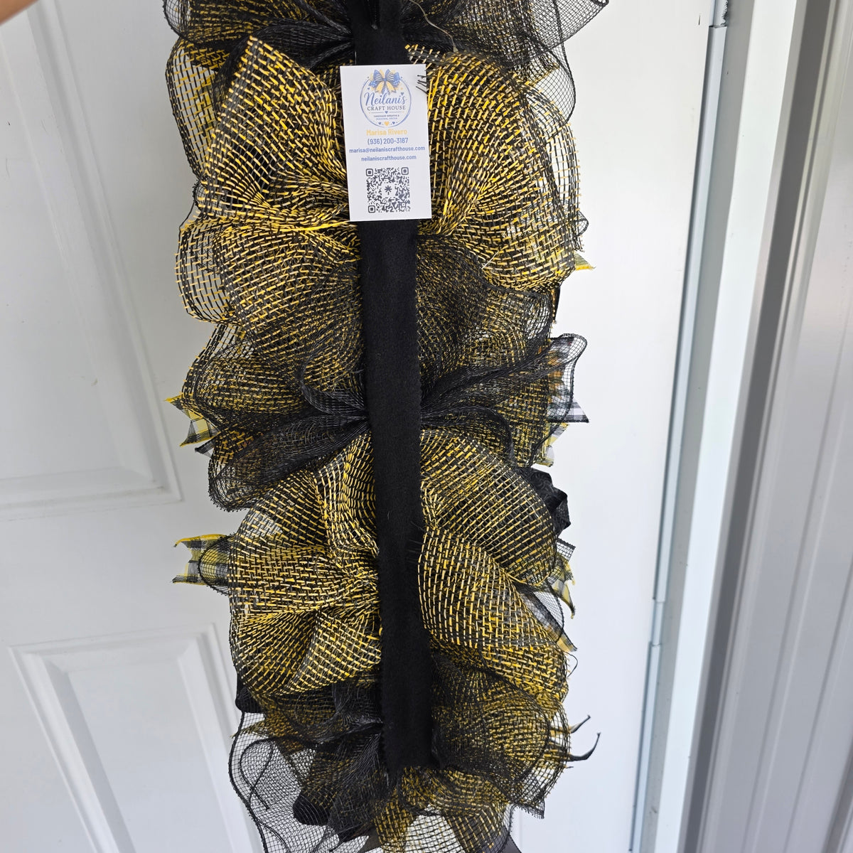 Sunflower Wishes & Honey Bee Kisses Gnome Door Swag