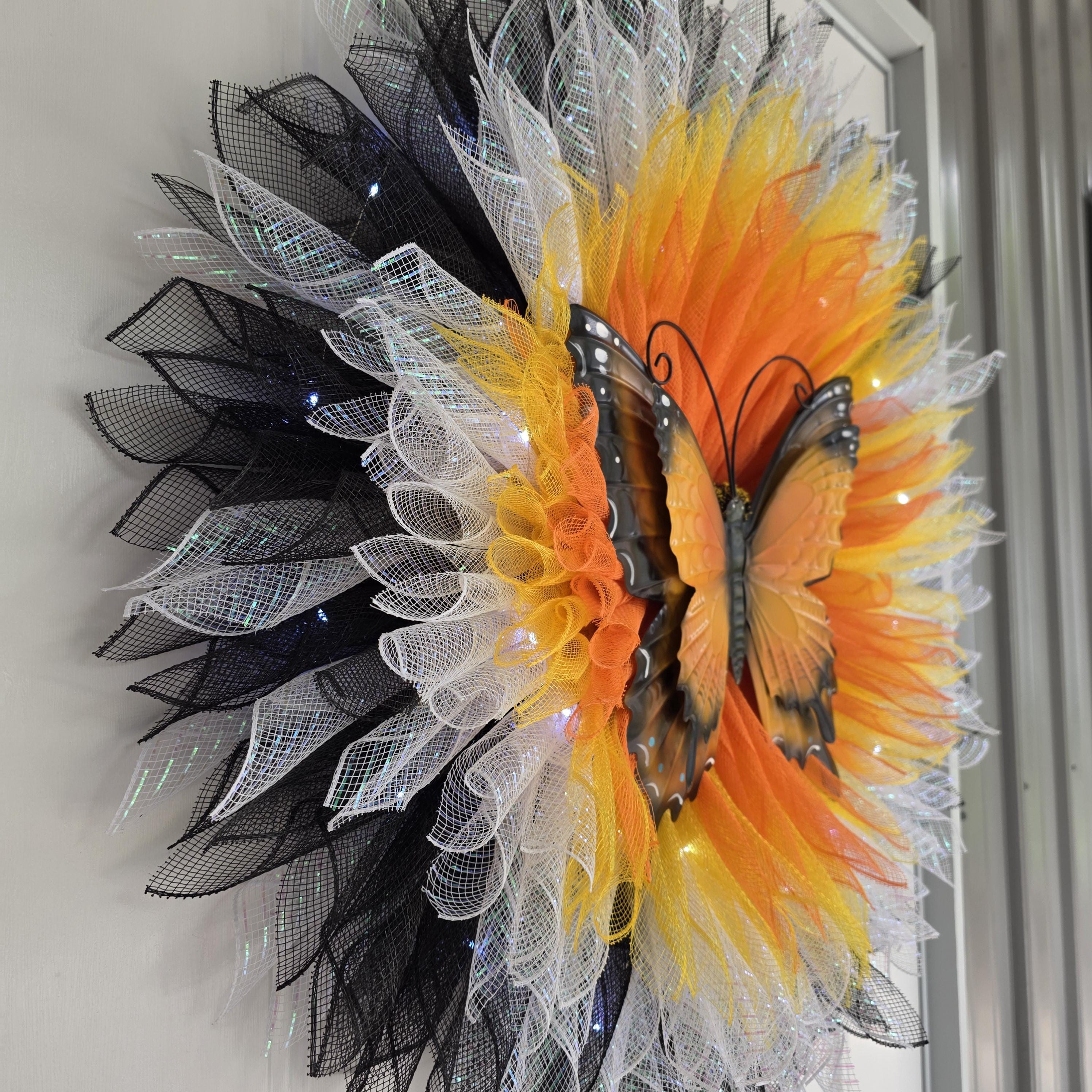Monarch Butterfly Wreath