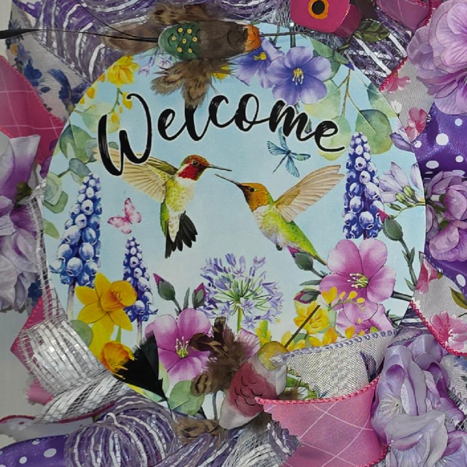 Hummingbird Wreath