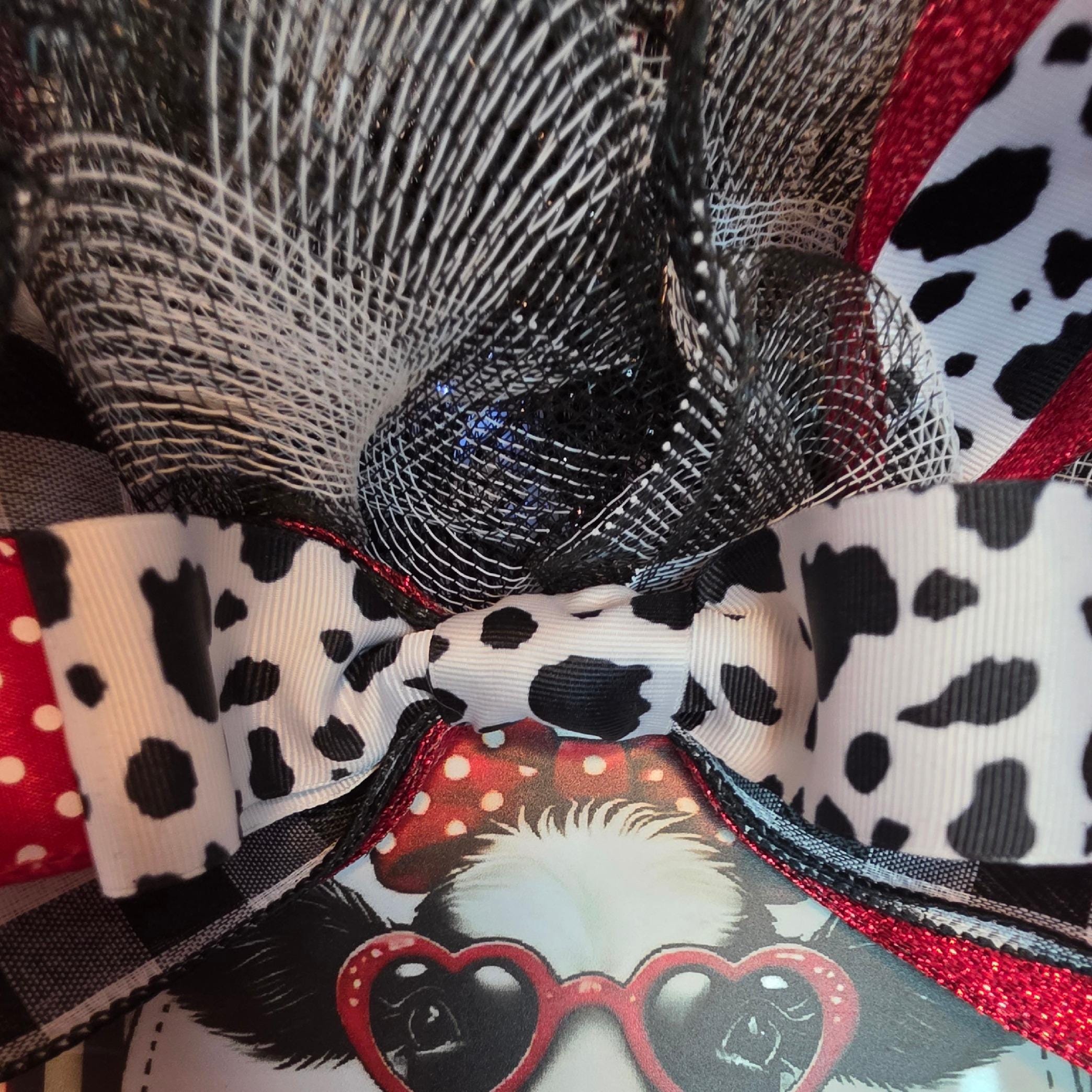 Holstein Cow Wreath