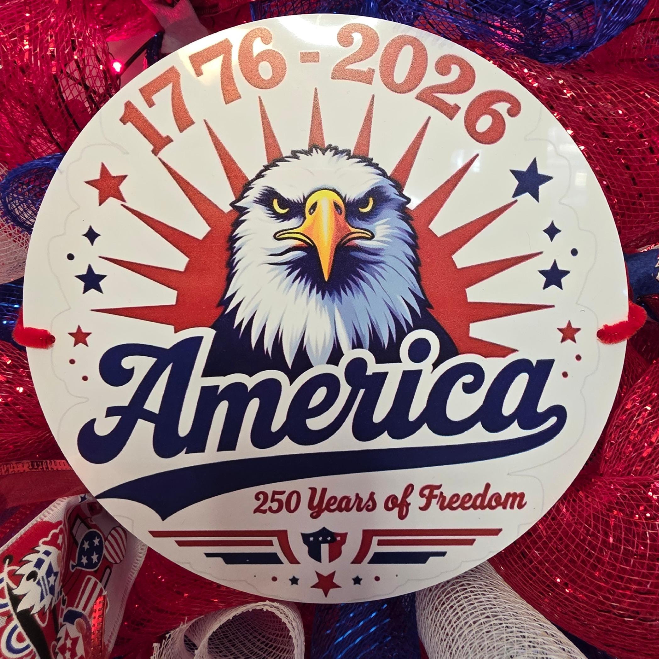 Patriotic Eagle Wreath