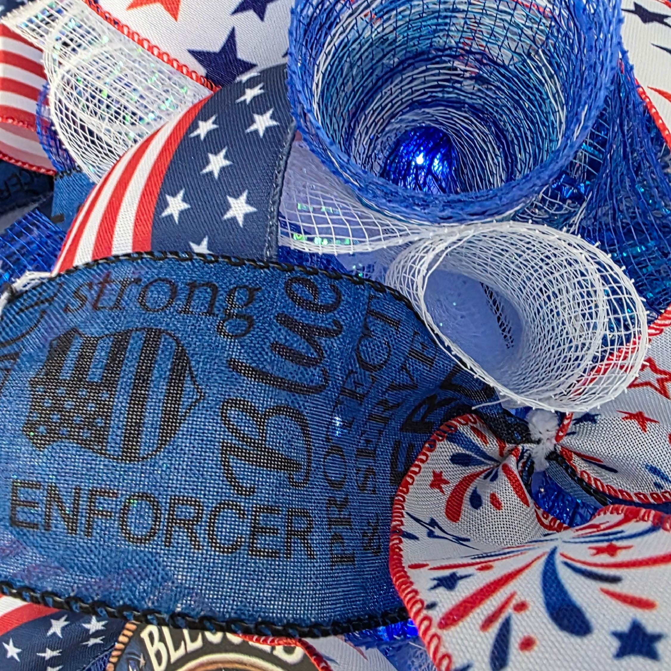 Patriotic Police Wreath