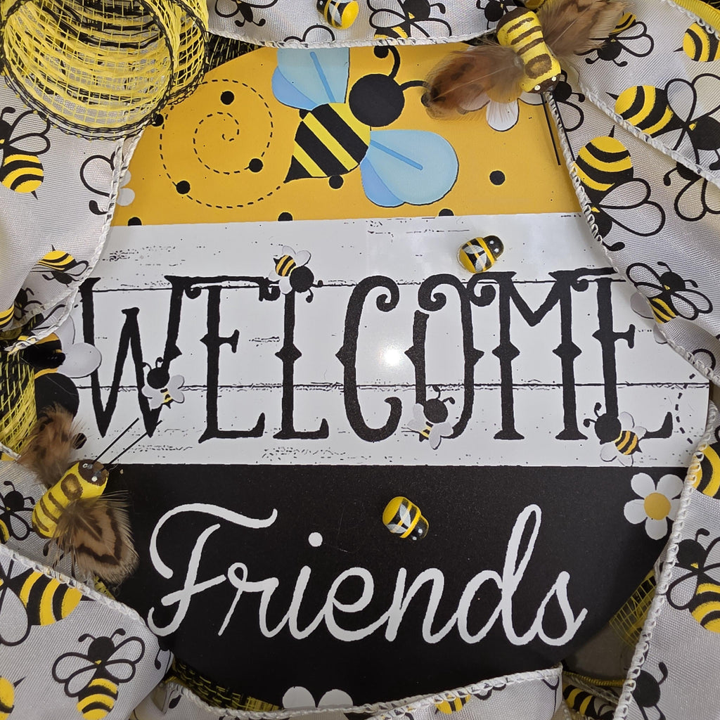 Bee Welcome Wreath