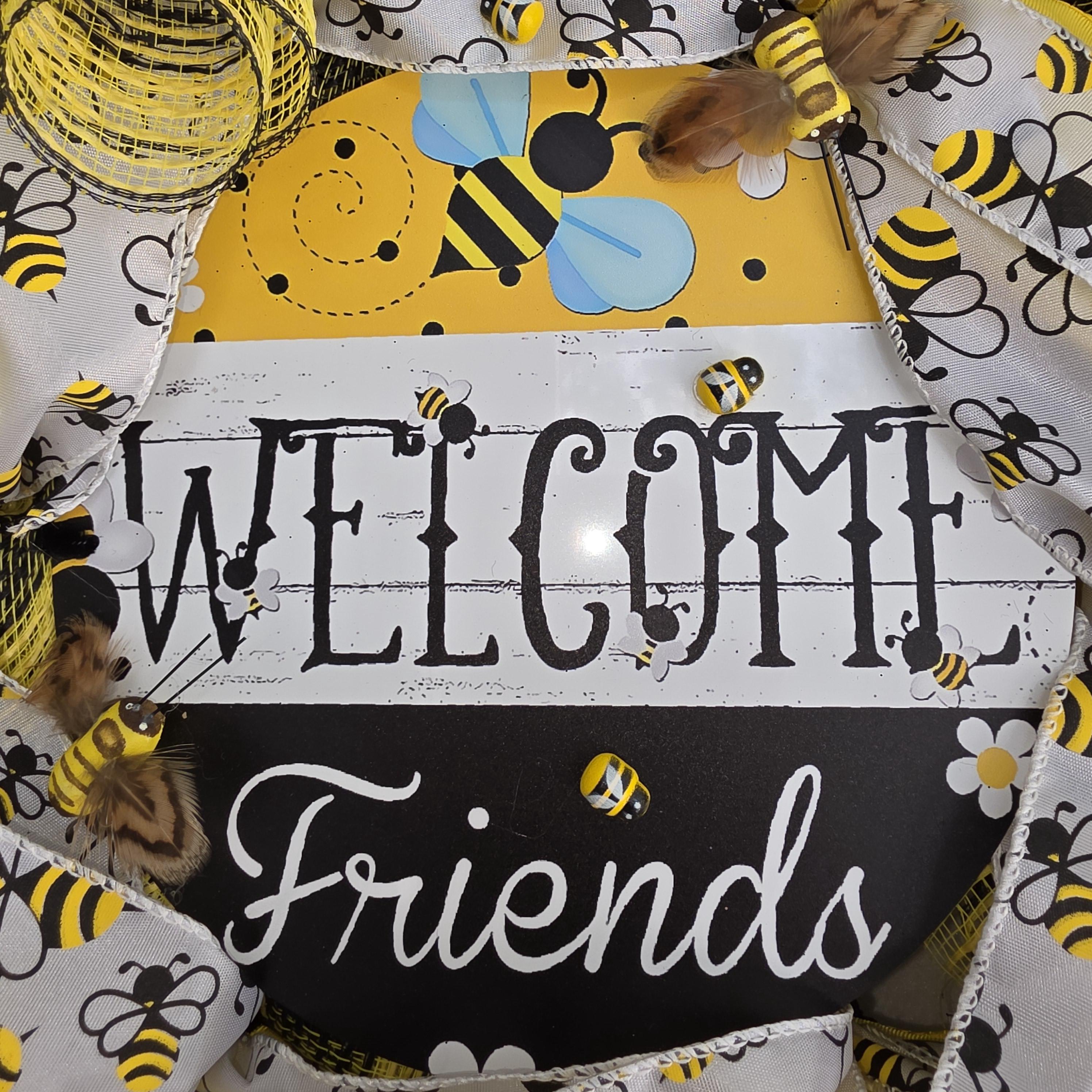 Bee Welcome Wreath