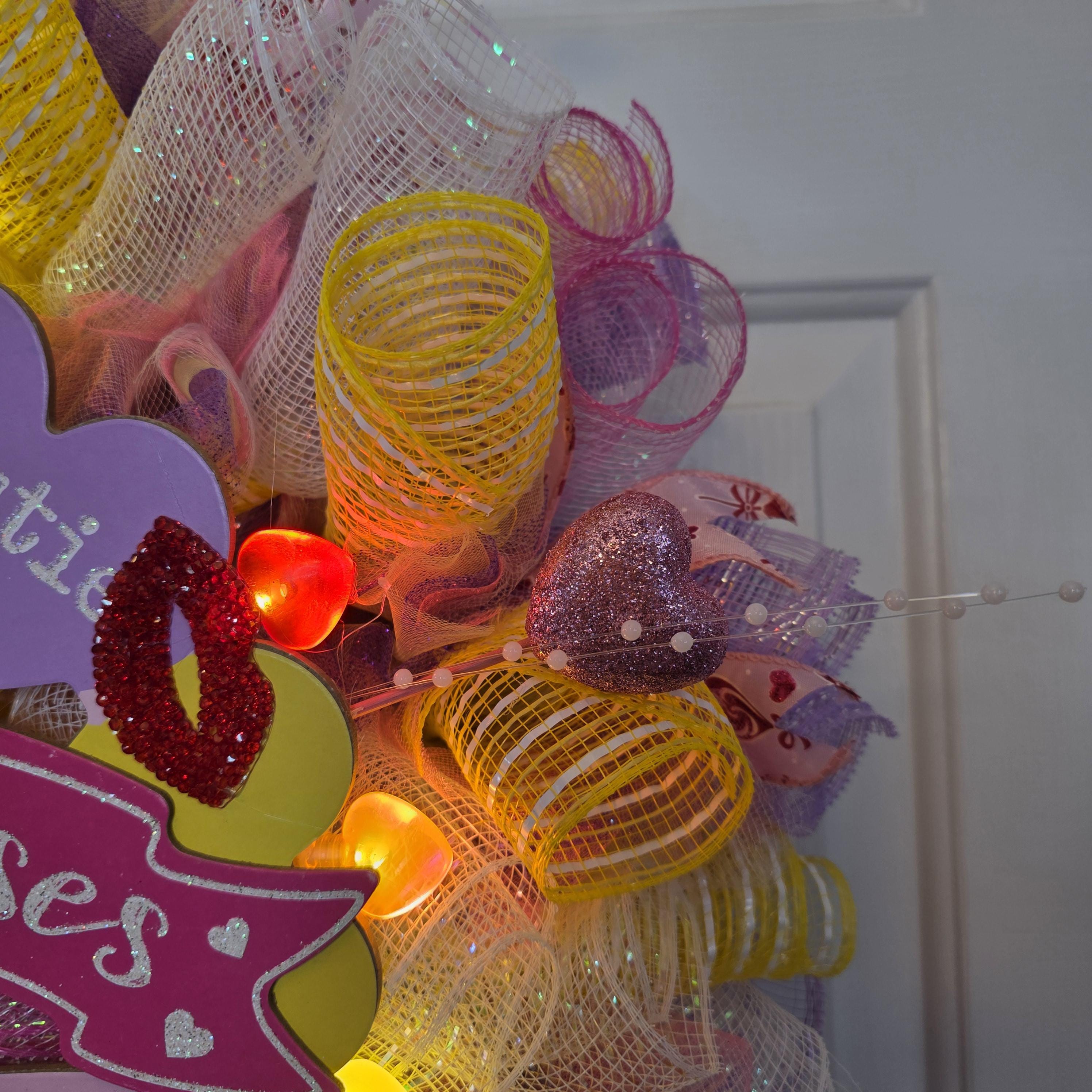 Hugs & Kisses Valentine Wreath
