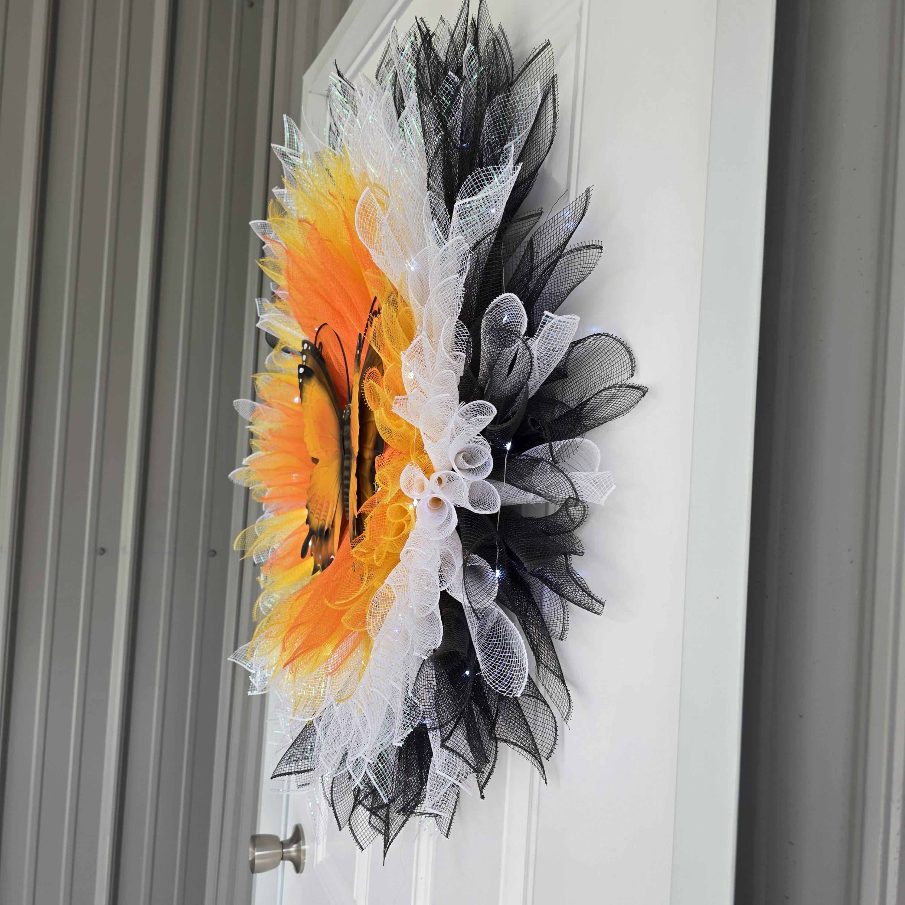 Monarch Butterfly Wreath