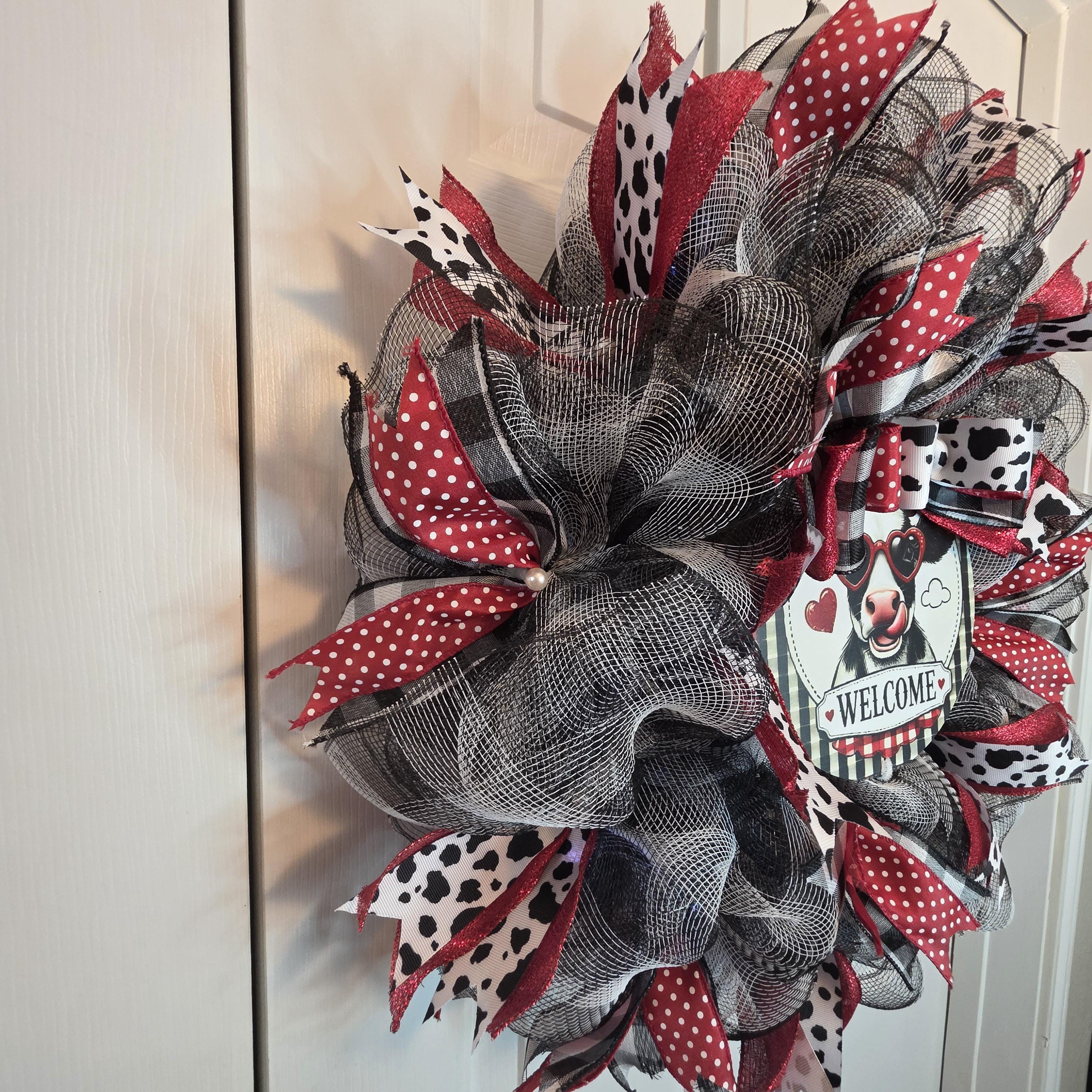Holstein Cow Wreath